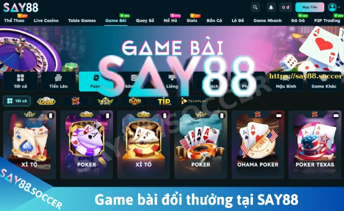 Game bài đổi thưởng - Trải nghiệm sòng bài online uy tín 2025 6 game bài poker say88