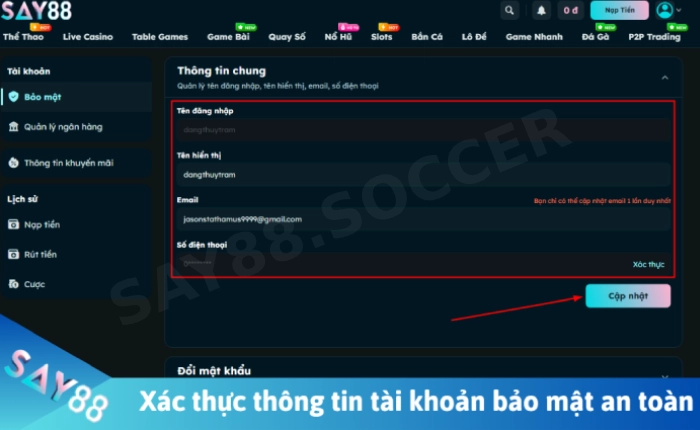 Đăng ký SAY88 - Cách tạo tài khoản thành viên mới 3 đăng ký say88