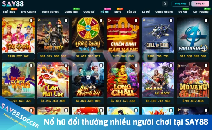 Nổ hũ đổi thưởng SAY88 - Chơi nổ hũ 88 online uy tín 2 Nổ hũ đổi thưởng