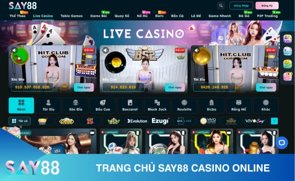 Casino trực tuyến SAY88 - Trải nghiệm casino online uy tín 1 Casino trực tuyến Say88